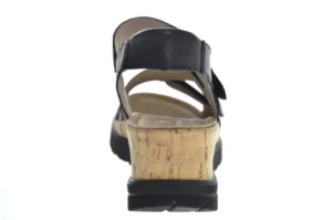 Hartjes Hartjes Dames Sandalen Breedtemaat H Klittenbandsluiting Sleehak Zwart
