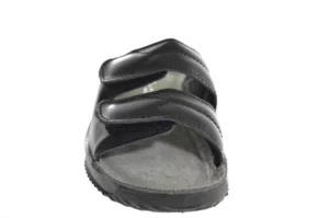 Rohde Rohde - 1940 90 Leren Dames Slippers Slides Voorgevormd Voetbed Zwart