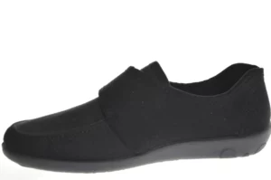 Rohde Rohde Zwarte Dames Pantoffels Gesloten Klittenbandsluiting