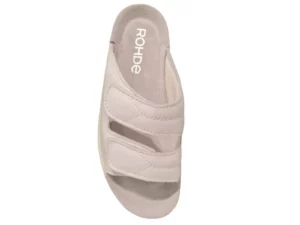 Rohde Rohde Witte Leren Dames Slippers