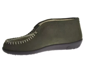 Rohde Rohde Groene Gesloten Dames Pantoffels Wol Gevoerd