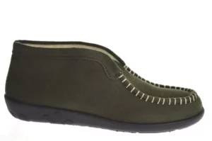 Rohde Rohde Groene Gesloten Dames Pantoffels Wol Gevoerd