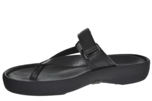 Wolky Wolky - 0082131 002 Dames Slippers Teenslippers Voorgevormd Voetbed Klittenbandsluiting Zwart