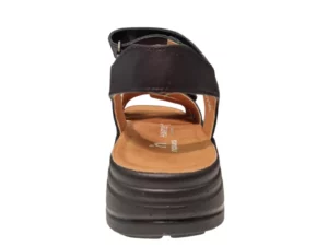 Hartjes Hartjes Zwarte Leren Dames Sandalen