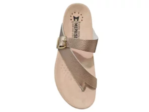 Mephisto Mephisto Helen Gouden Leren Dames Slippers