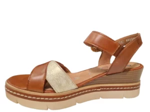 Remonte Remonte Bruine Leren Dames Sandalen