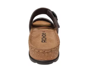 Rohde Rohde Grijze Leren Dames Slippers