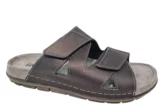 Rohde Rohde Blauwe Leren Heren Slippers