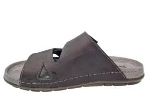 Rohde Rohde Blauwe Leren Heren Slippers