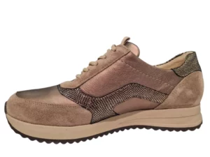 Waldlaufer Waldlaufer Beige Leren Dames Sneakers