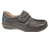 Caprice Caprice Zwarte Leren Dames Bandschoenen