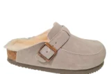 Fellhof Fellhof Elvas 3208 Grijs Open Dames Pantoffels Suede Merinowol