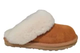 Fellhof Fellhof Primo 3226 Cognac Dames Pantoffels Open hiel Merinowol