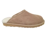 Fellhof Fellhof Primo 3227 Khaki Open Suede Heren Pantoffels Merinowol