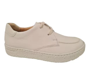 Hartjes Hartjes Witte Leren Dames Veterschoenen