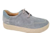 Hartjes Hartjes Blauwe Nubuck Dames Veterschoenen