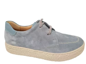 Hartjes Hartjes Blauwe Nubuck Dames Veterschoenen