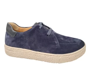 Hartjes Hartjes Blauwe Nubuck Dames Veterschoenen