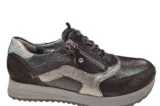 Waldlaufer Waldlaufer Zwarte Suede Dames Sneakers H