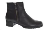 Hartjes Hartjes Zwart Leren Enkellaarsje Dames
