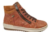 Remonte Remonte Bruine Leren Dames Veterschoenen