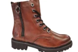 Remonte Remonte Bruine Leren Dames Veterboots