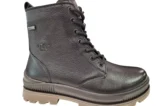 G Comfort G Comfort Zwarte Yak Leren Dames Veterboots