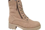 Gabor Gabor Beige Nubuck Dames Veterboots