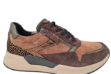 Gabor Gabor Rollingsoft Bruine Suede Dames Sneakers