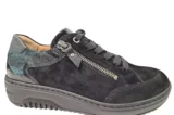 Hartjes Hartjes Zwarte Suede Dames Sneakers