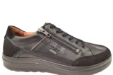 Josef Seibel Josef Seibel Zwarte Leren Heren Sneakers