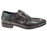 LLoyd LLoyd Mailand Zwarte Leren Heren Instap Schoenen