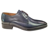 Melik Melik Marizo Donker Blauwe Leren Heren Geklede Veterschoenen