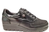 Q Fit Q Fit Maria Zwarte Leren Dames Sneakers