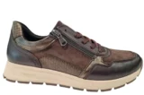 Remonte Remonte Bruine Suede Leren Sneakers Dames