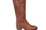 Aqa Aqa Donker Cognac Leren Dames Laarzen