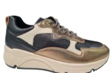 Bridge Bridge 25257204 Black Smoke Leren Dames Sneakers