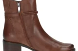 Caprice Caprice Cognac Leren Dames enkellaarzen