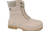 G Comfort G Comfort Offwhite Leren Dames veterboots