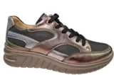 Hartjes Hartjes G+ Brons Met Zwarte Dames Sneakers