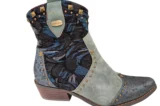 Laura Vita Laura Vita Turquoise Leren Dames Cowboy Laarzen