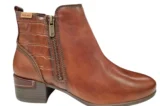 Pikolinos Pikolinos Cognac Leren Enkellaarzen Dames