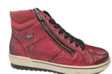 Remonte Remonte Rode Leren Dames Veterschoenen