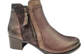 Remonte Remonte Bronzen Leren Dames Enkellaarzen
