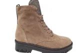 Waldlaufer Waldlaufer Suede Beige Dames Veterboots H