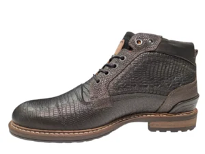 Australian Australian Zwarte Leren Hoge Veterschoenen Heren