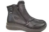 G Comfort G Comfort Zwarte Leren Enkellaarsje Dames
