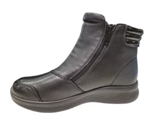 G Comfort G Comfort Zwarte Leren Enkellaarsje Dames