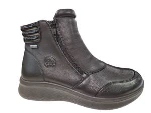 G Comfort G Comfort Zwarte Leren Enkellaarsje Dames