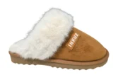Inkuz Inkuz Dames Cognac Wamte Pantoffels Met Infrarood Verwarming
